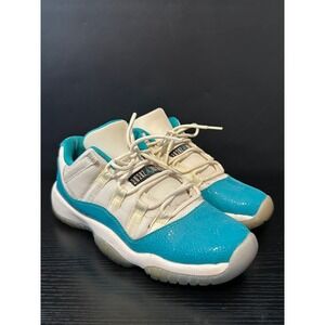 Jordan 11 Retro Low Aqua Safari White Turbo Green Volt 580521-143 Mens 6.5Y